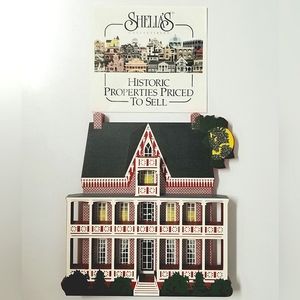 Shelia's Handmade 1995 Red Castle, Nevada City, CA Vintage Shelf Sitter Plaque
